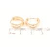Серьги Xuping Позолота 18K колечки Классика, шир. 4мм ø 14мм фото №2