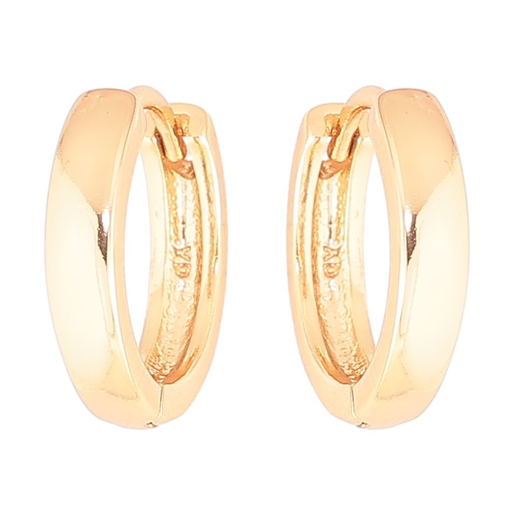 Серьги Xuping Позолота 18K колечки Классика, шир. 3мм ø 15мм фото №4 Серьги Xuping Позолота 18K колечки Классика, шир. 3мм ø 15мм фото №4