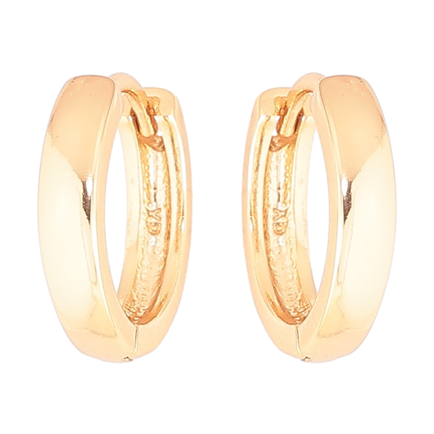 Серьги Xuping Позолота 18K колечки Классика, шир. 3мм ø 15мм фото №1 Серьги Xuping Позолота 18K колечки Классика, шир. 3мм ø 15мм фото №1