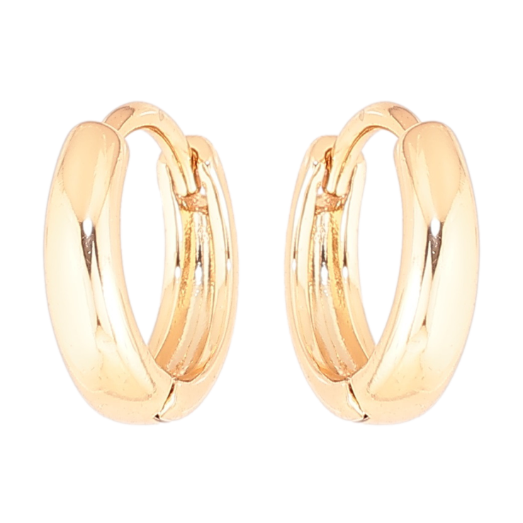 Серьги Xuping Позолота 18K колечки Классика ø 14мм фото №5