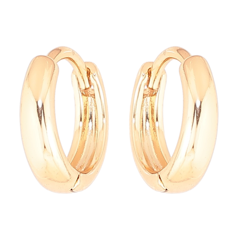 Сережки Xuping Позолота 18K колечка Класика ø 14мм фото №1