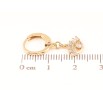 Сережки Xuping Позолота 18K підвіски на колечках «Око з цирконієм» фото №2