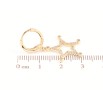 Серьги Xuping Позолота 18K подвески на колечках Звезды с цирконием фото №2