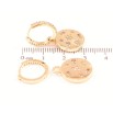 Серьги Xuping Позолота 18K подвески на колечках Звездный узор с цирконием 2 в 1 фото №2