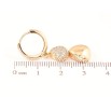 Серьги Xuping Позолота 18K подвески на колечках Декоративные подвески с цирконием фото №2