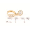 Серьги Xuping Позолота 18K подвески на колечках Инкрустация цирконием ø 6мм фото №2