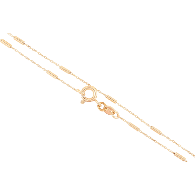 Цепочка Xuping M&L Цвет 18К Плетение Якорное с цилиндрами длина 35см х 1мм фото №2