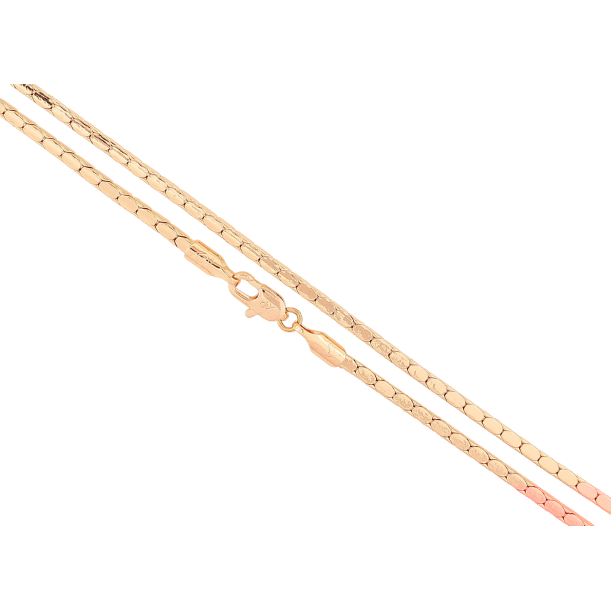 Ланцюжок Xuping M&L Колір 18К «Плетіння шнур 4-х гранний довжина 50см х 2мм фото №1