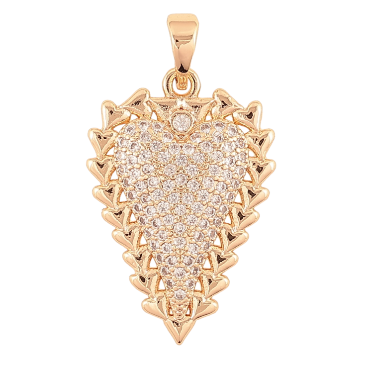 Кулон Xuping M&L Колір 18K «Сердечко з цирконієм для ланцюжка до 6мм фото №13 Кулон Xuping M&L Колір 18K «Сердечко з цирконієм для ланцюжка до 6мм фото №13