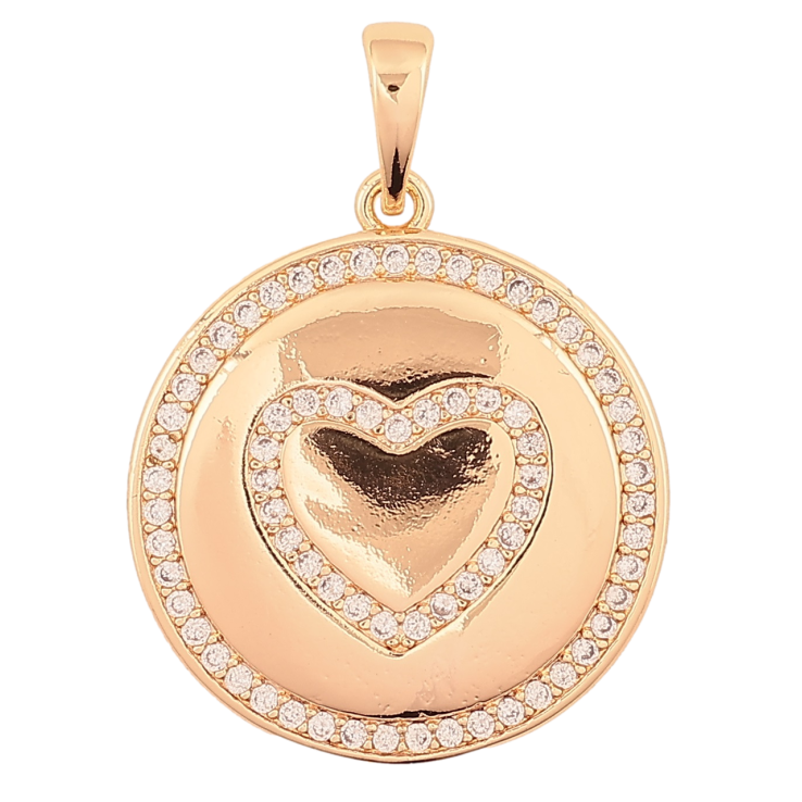 Кулон Xuping M&L Цвет 18K Сердечко с цирконием для цепочки до 6мм фото №14