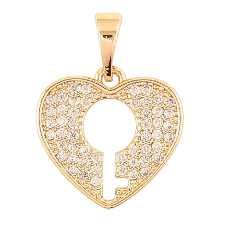 Кулон Xuping M&L Колір 18K «Сердечка з замковою щілиною для ланцюжка до 5мм фото №17