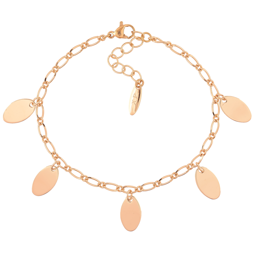 Браслет Xuping M&L Колір 18K Ланцюжок з підвісками довжина з доп.ланцюжком 18.5-22см х 3мм фото №1