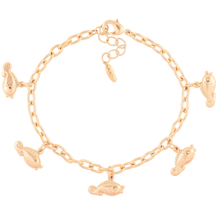 Браслет Xuping M&L Колір 18K «Ланцюжок з підвісками рибки довжина з доп.ланцюжком 19-22см х 4мм фото №19