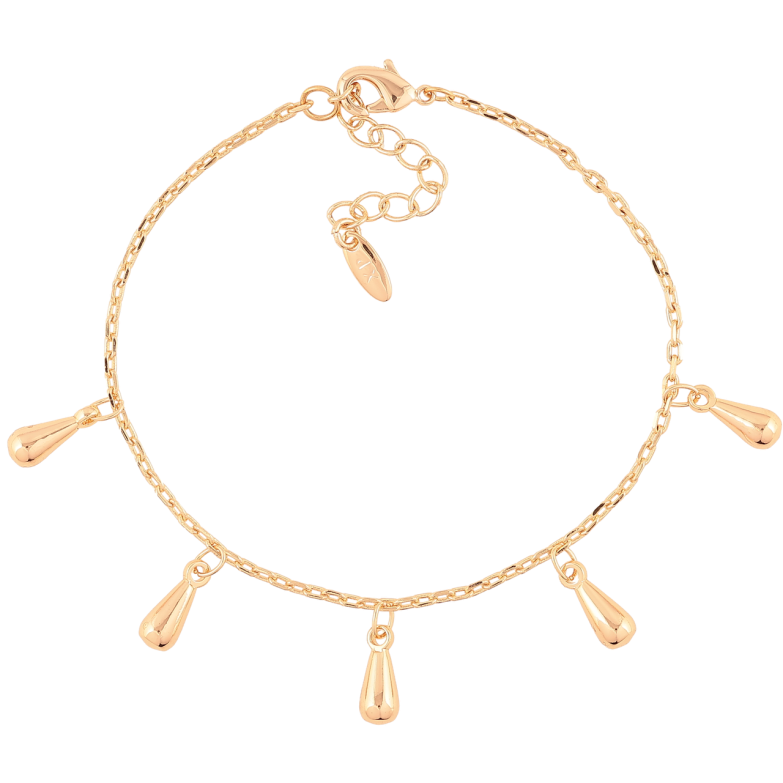 Браслет Xuping M&L Колір 18K «Ланцюжок з підвісками довжина з доп.ланцюжком 17-20см х 1.5мм фото №1