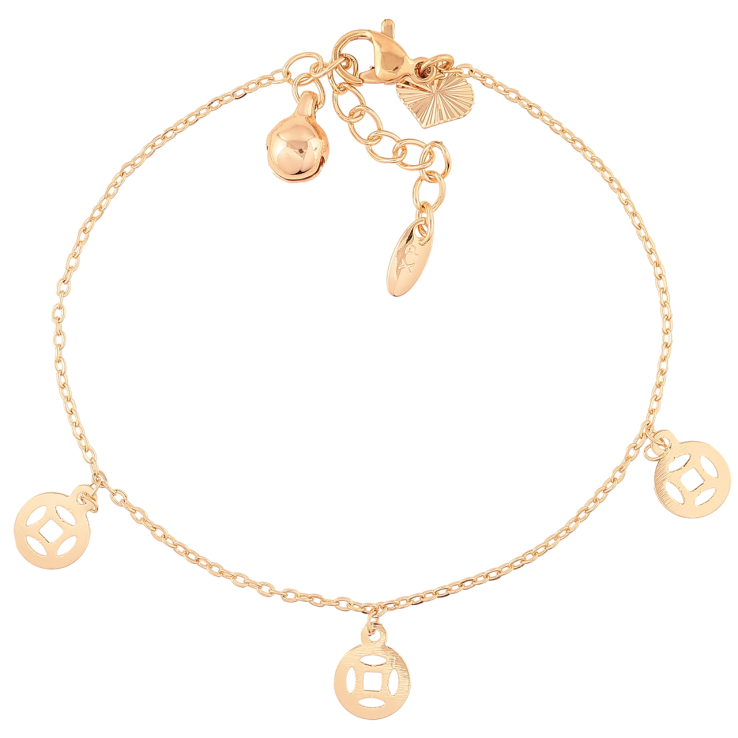 Браслет Xuping M&L Колір 18K «Ланцюжок з підвісками довжина з доп.ланцюжком 17.5-20см х 1мм фото №20