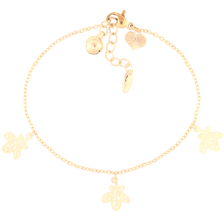 Браслет Xuping M&L Колір 18K «Ланцюжок з підвісками довжина з доп.ланцюжком 17.5-19.5см х 1мм фото №1