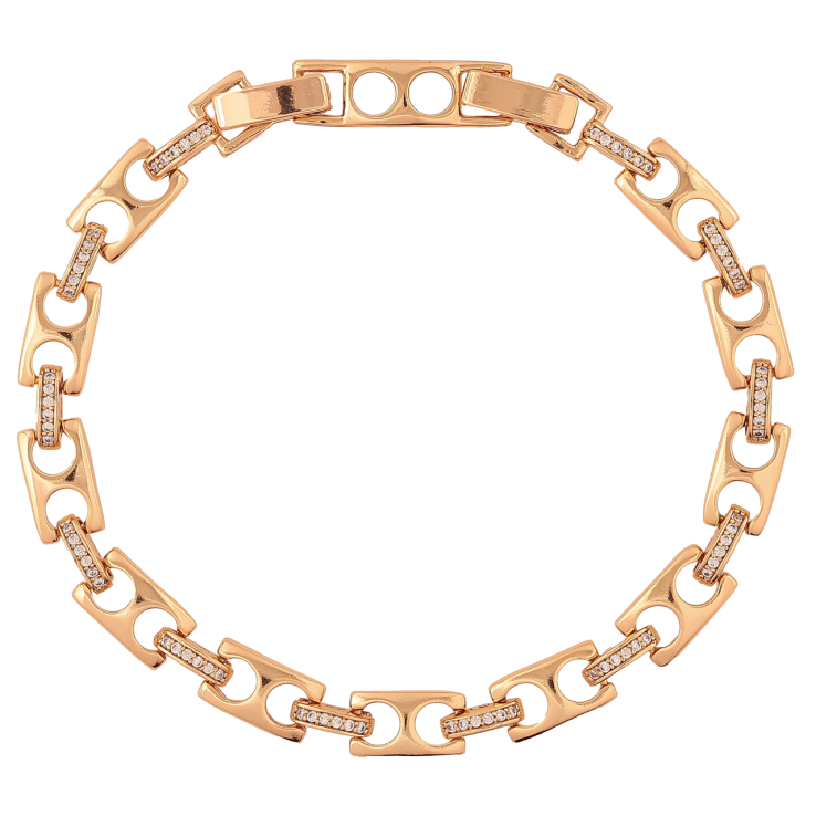 Браслет Xuping M&L Колір 18K «Декоративний візерунок з цирконієм довжина з доп.замком 17,19.5см х 5.5мм фото №14