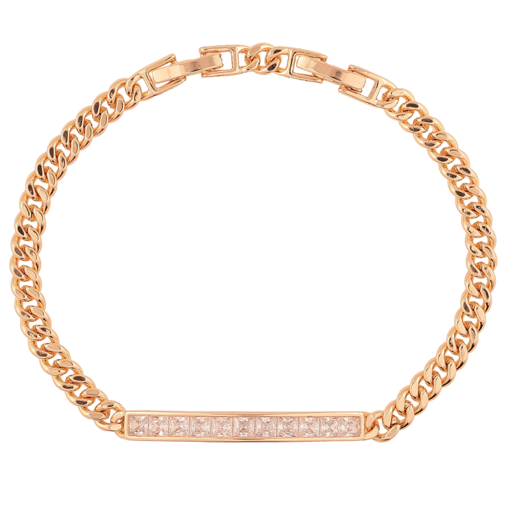 Браслет Xuping M&L Колір 18K «Ланцюжок з доріжкою кристалів довжина з доп.замком 17,19.5см х 4мм фото №25