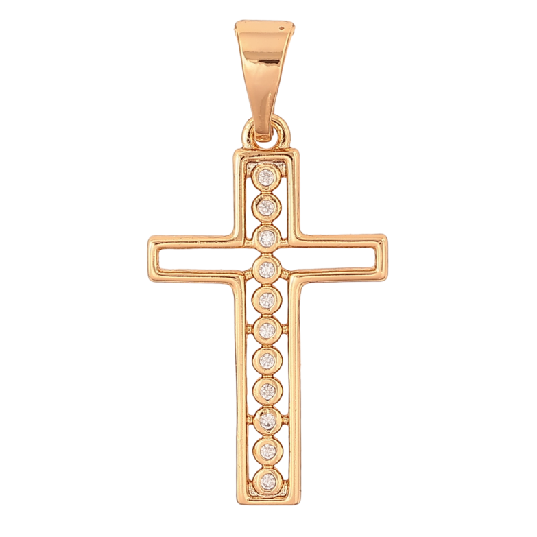 Кулон Xuping Позолота 18K Крест с цирконием для цепочки до 7мм фото №1 Кулон Xuping Позолота 18K Крест с цирконием для цепочки до 7мм фото №1