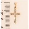 Кулон Xuping Позолота 18K Крест с цирконием для цепочки до 5мм фото №2 Кулон Xuping Позолота 18K Крест с цирконием для цепочки до 5мм фото №2