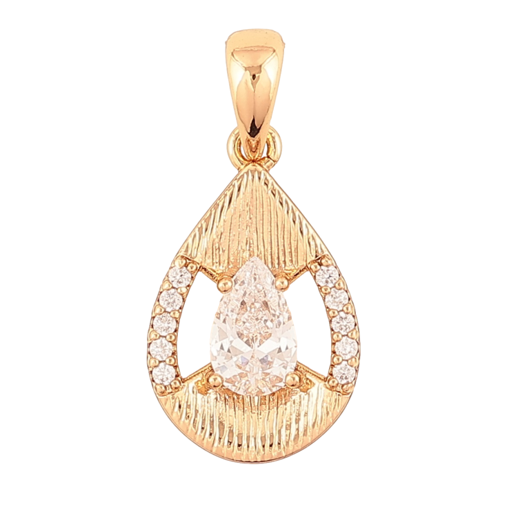 Кулон Xuping Позолота 18K Крапелька з цирконієм для ланцюжка до 5мм фото №15