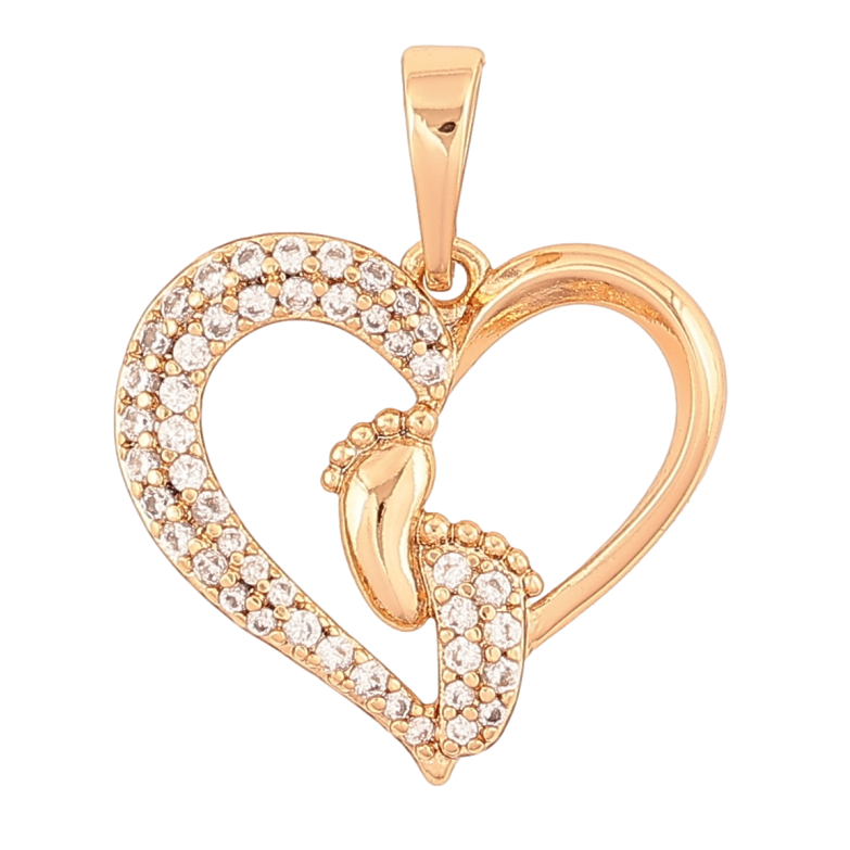 Кулон Xuping Позолота 18K «Сердечко з ніжками для ланцюжка до 6мм фото №1 Кулон Xuping Позолота 18K «Сердечко з ніжками для ланцюжка до 6мм фото №1