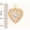 Кулон Xuping Позолота 18K «Сердечко з квітковим візерунком» для ланцюжка до 5мм фото №2