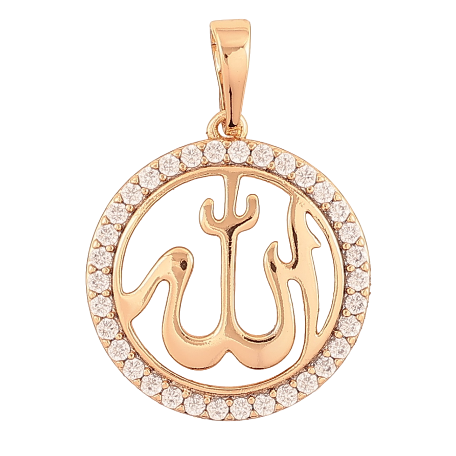 Кулон Xuping Позолота 18K «Мусульманська підвіска з написом Аллах» для ланцюжка до 6мм фото №1