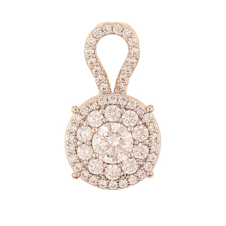 Кулон Xuping Позолота 18K + Родій Інкрустація цирконієм для ланцюжка до 2мм фото №23