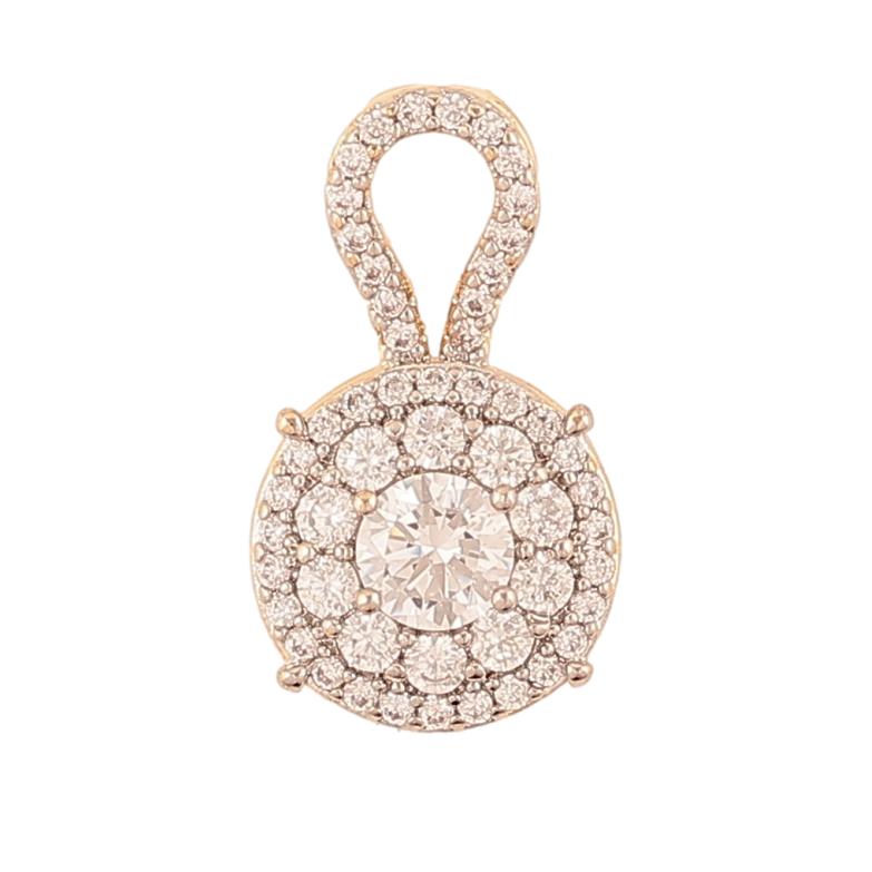 Кулон Xuping Позолота 18K + Родий Инкрустация цирконием для цепочки до 2мм фото №5