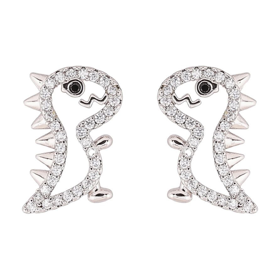 Сережки дитячі Xuping Родій пусети Динозаври фото №1