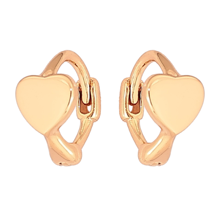 Сережки Xuping Позолота 18K колечка «Сердечка» фото №8 Сережки Xuping Позолота 18K колечка «Сердечка» фото №8