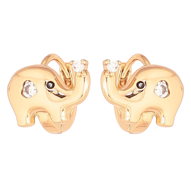 Серьги Xuping Позолота 18K колечки Слоники фото №1