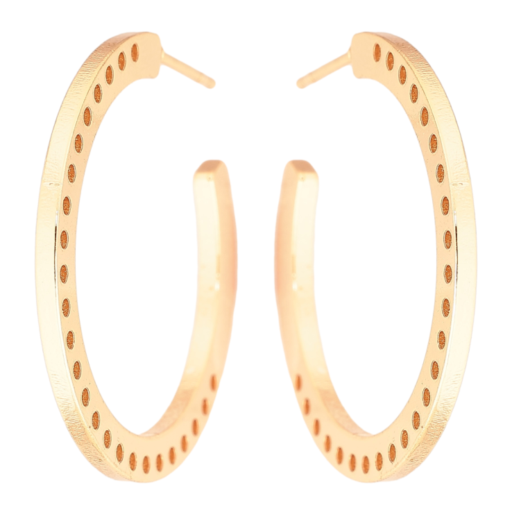 Серьги Xuping Позолота 18K пусеты Дуги с узором фото №20