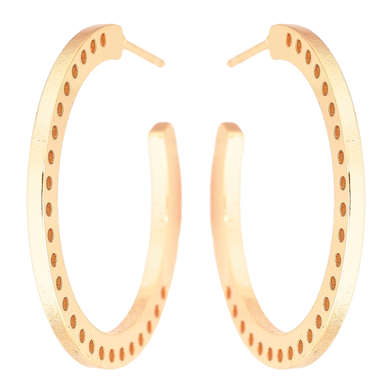 Сережки Xuping Позолота 18K пусети «Дуги з візерунком» фото №1