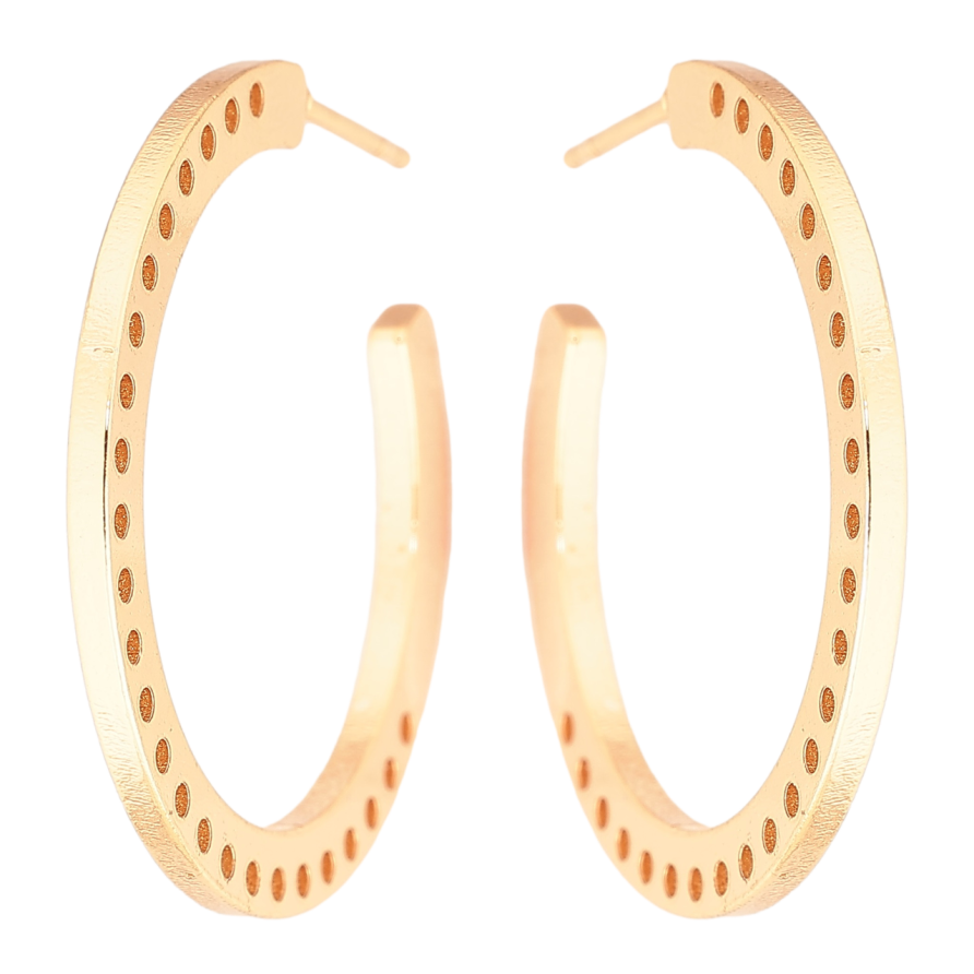 Серьги Xuping Позолота 18K пусеты Дуги с узором фото №1