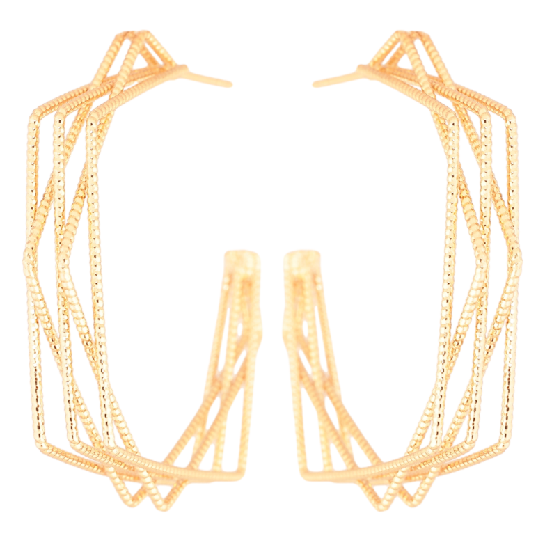 Серьги Xuping Позолота 18K пусеты Декоративные дуги фото №1