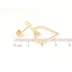 Серьги Xuping Позолота 18K пусеты Сердечки фото №2