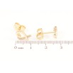 Сережки Xuping Позолота 18K пусети «Сердечка» фото №2