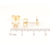 Серьги Xuping Позолота 18K пусеты Бабочки фото №2