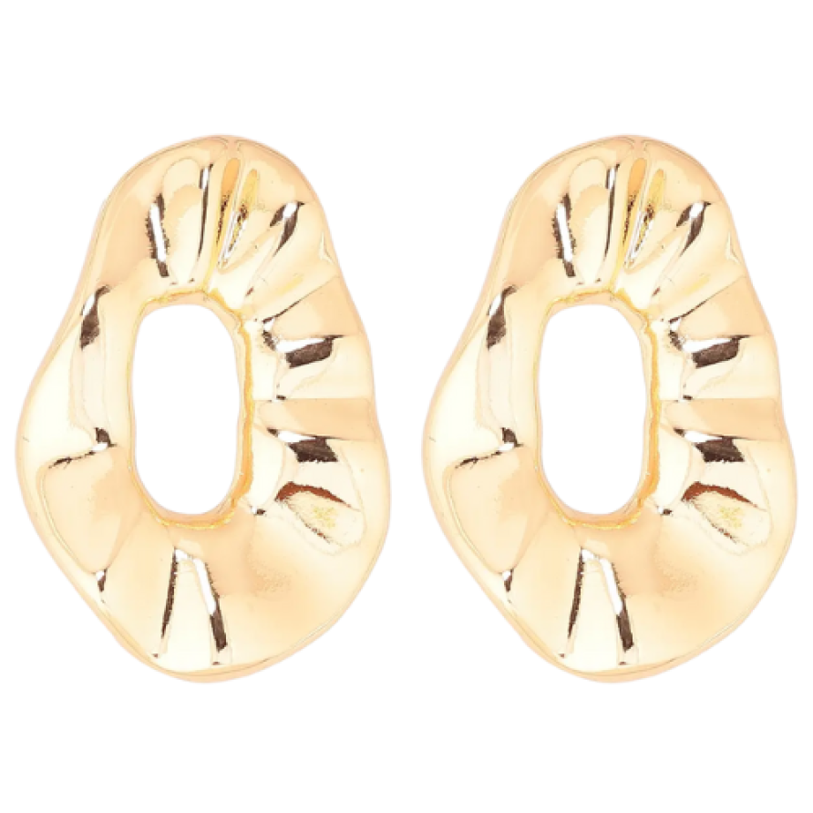 Сережки Xuping Позолота 18K пусети Декоративні овали фото №1 Сережки Xuping Позолота 18K пусети Декоративні овали фото №1