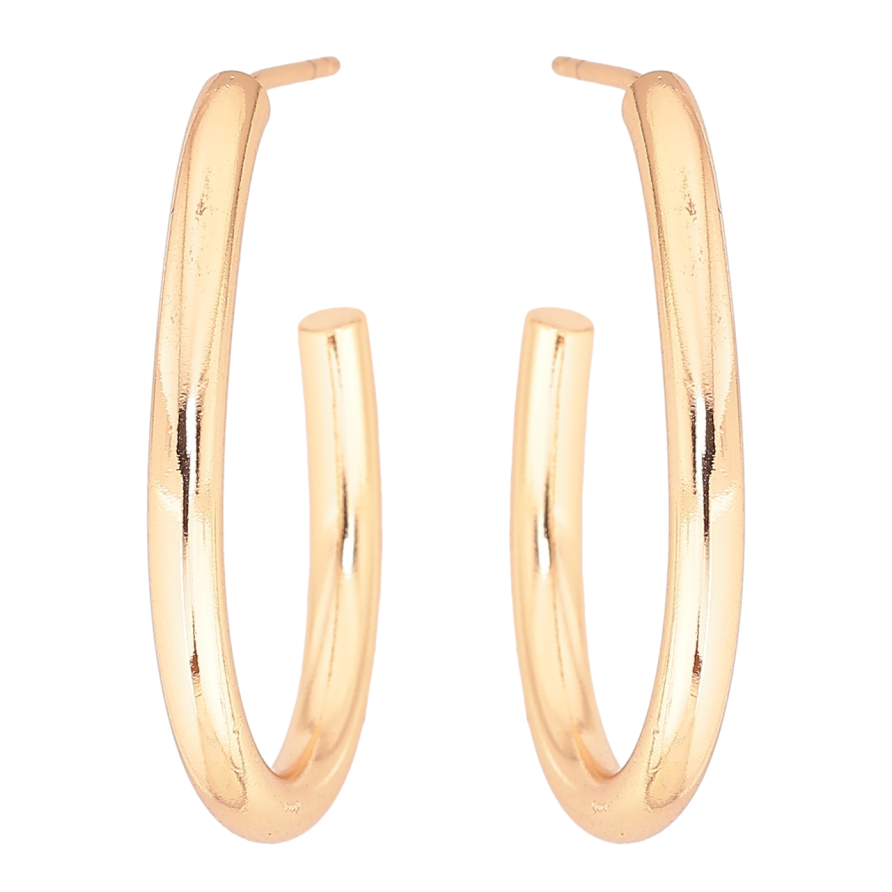 Серьги Xuping Позолота 18K пусеты Дуги фото №1