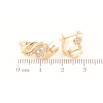 Серьги Xuping Позолота 18K английский замок Декоративный узор с дорожками циркония фото №2