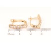Серьги Xuping Позолота 18K английский замок Дорожки циркония фото №2