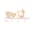 Серьги Xuping Позолота 18K английский замок Узор с цирконием фото №2