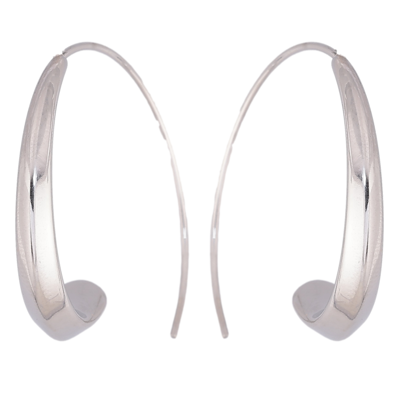 Сережки Xuping TTM Stainless Steel колір Родій французький замок «Модерн» фото №1