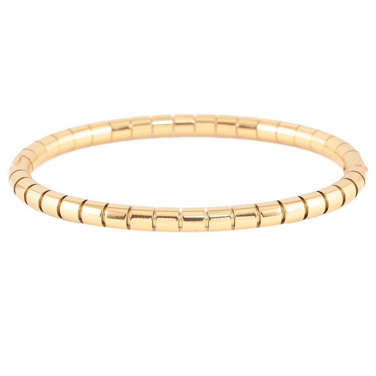 Браслет Xuping ТТМ Stainless Steel колір 14К «Декоративний візерунок» ø 6см фото №6 Браслет Xuping ТТМ Stainless Steel колір 14К «Декоративний візерунок» ø 6см фото №6