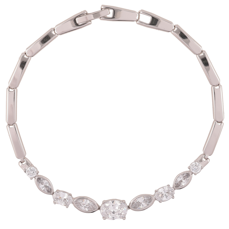 Браслет Xuping Родій «Кришталева доріжка» розмір 19см х 3мм фото №1