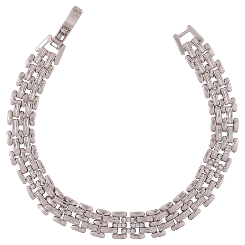 Браслет Xuping Родій «Декоративний браслетний орнамент» розмір 19см х 10мм фото №11