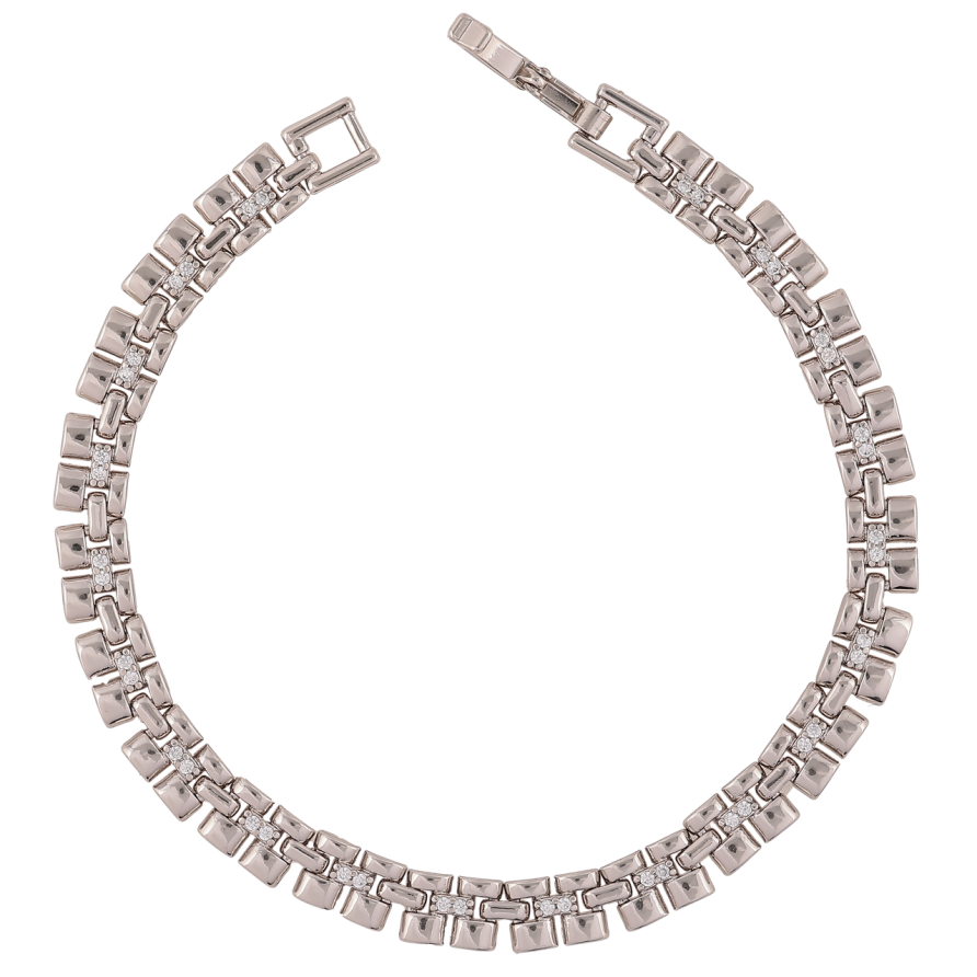 Браслет Xuping Родій «Декоративний браслетний орнамент» розмір 19.5см х 6мм фото №1